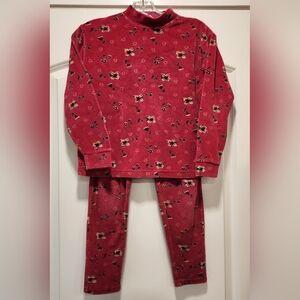 GIRL'S NORTHERN GETAWAY 2-PIECE PLUSH OUTFIT SIZE SMALL